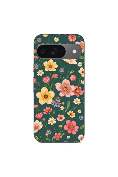 OEM Husa compatibila cu Google Pixel 9 Silicon Gel Tpu Model Vintage Spring F...