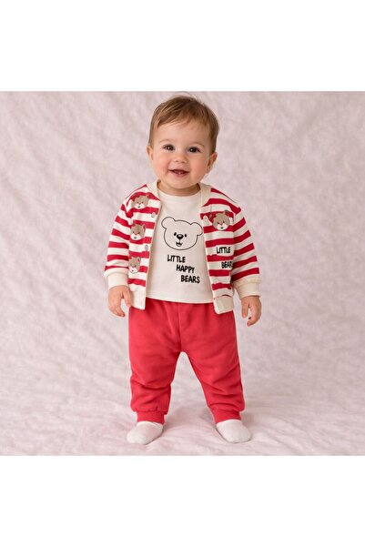 Little Happy Bears 3’lü Kız Bebek Takımı