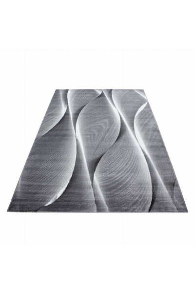 AYYILDIZ Covor modern, Parma Panglici, 120 x 170 cm, Negru, Polipropilen, Oek...