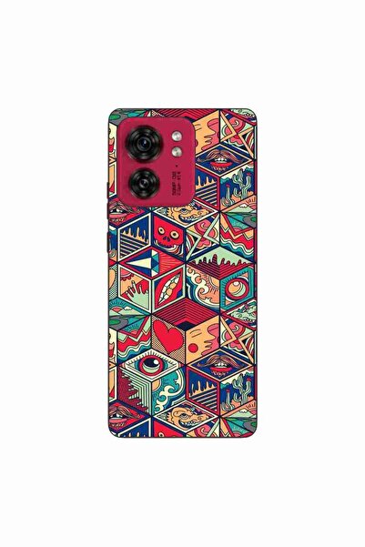 OEM Husa compatibila cu Motorola Edge 40 Silicon Gel Tpu Model Pop Art Geometric