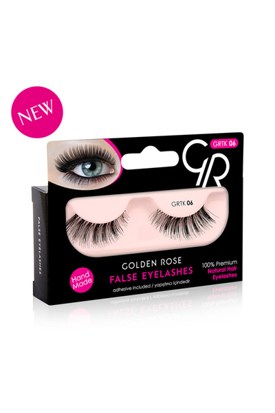 Golden Rose FALSE EYELASHES AND ADHESIVE GRTK 06