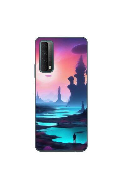OEM Husa compatibila cu Huawei P Smart 2021 Silicon Gel Tpu Model Mystic Planet