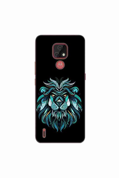 OEM Husa compatibila cu Motorola Moto E7 Silicon Gel Tpu Model Abstract Lion