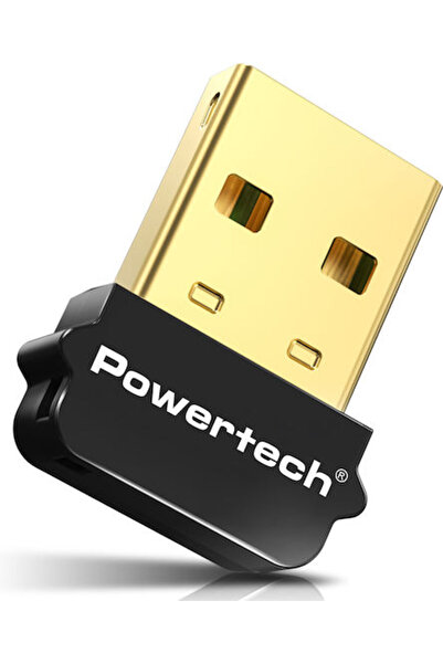 POWERTECH Προσαρμογέας USB Bluetooth 5.1 Εμβέλεια έως 20μ Γκρι (PT-1452)