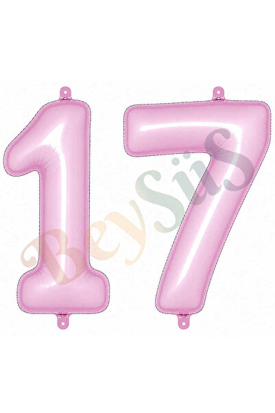 BeySüS 17 Foil Balloons in Pink Color (76 cm)