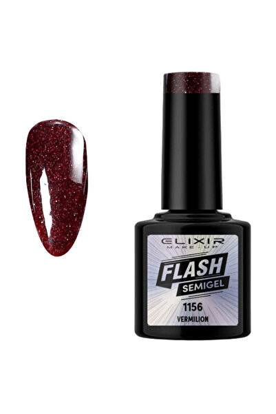 Elixir FLASH SEMI GEL (ΗΜΙΜΟΝΙΜΟ BΕΡΝΙΚΙ) - 1156 (VERMILION) 8ML