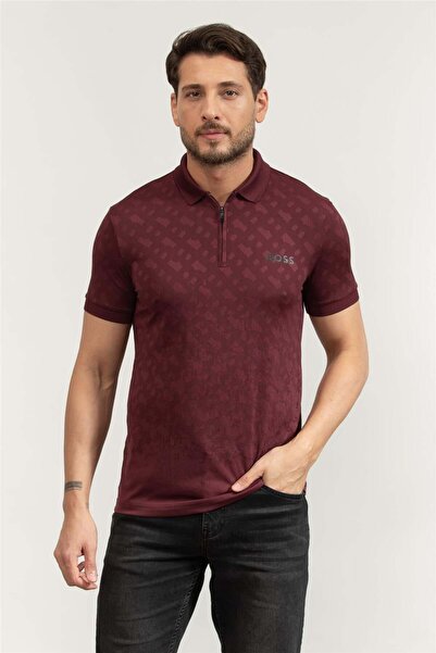 BOSS Erkek Polo Yaka T-Shirt Kırmızı