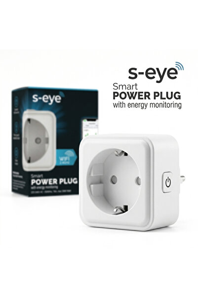 s-Eye Smart Power Plug WiFi 2.4GHz Energy Monitor 16A 3680W Schuko Google Hom...