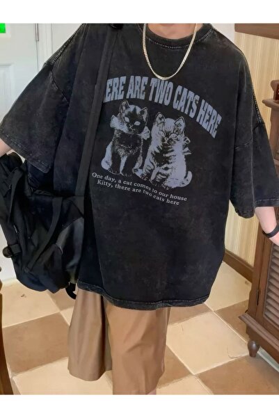 bellanova Unisex Oversize T-shirt με στάμπα Streetwear Άνετη εφαρμογή Daily P...