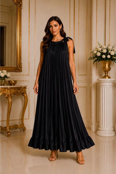 FRANCO FERRI Long pleated dress