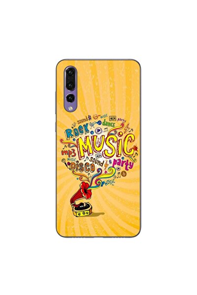 OEM Θήκη συμβατή με Huawei P20 Pro από σιλικόνη gel TPU με σχέδιο μουσικής σε...