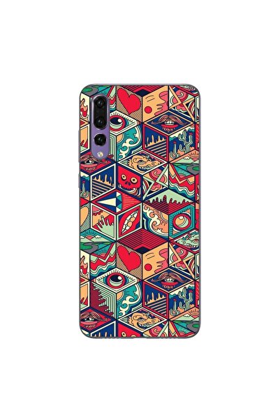 OEM Husa compatibila cu Huawei P20 Pro Silicon Gel Tpu Model Pop Art Geometric