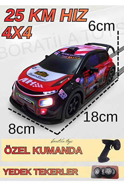 Boratila Toys 2.4Ghz 1:22 Ölçek Yedek Tekerli Uzaktan Kumandalı 4 Çeker Full ...