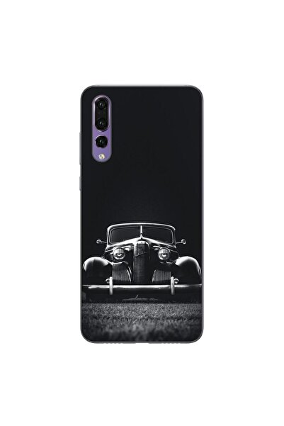 OEM Θήκη συμβατή με Huawei P20 Pro από σιλικόνη gel TPU, σχέδιο Παλιό Αυτοκίνητο