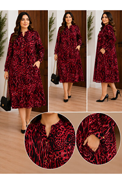 MENSAR OTANTİK Doyma Viscose Shirt Dress Height 125 cm Chest 135 cm Waist 150 cm