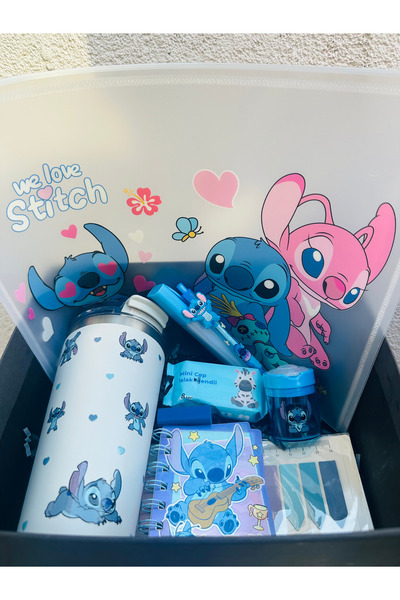Caga Home CAGA Kuromi ve Stitch Temalı Çocuk Hediye Kutusu Kırtasiye ve Okul ...