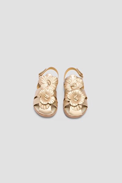 Tyess BG Store Kız Çocuk Gold Sandalet