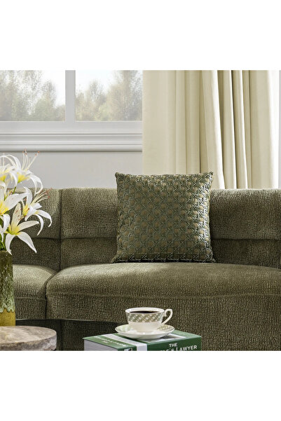 Midas Furniture JACQUARD SQUARE CUSHION 45X45 CM GREEN