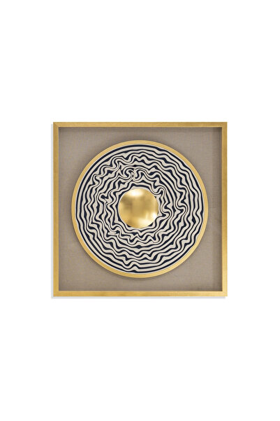 Midas Furniture لوحة جدارية خشبية متعددة الألوان 90×6×90 سم