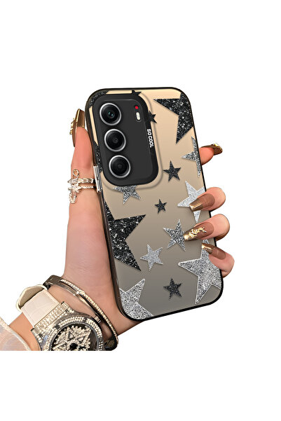 SLIMFELT Tecno Camon 40 Uyumlu Kaliteli zarif yıldız silikon kılıf, şık ve da...