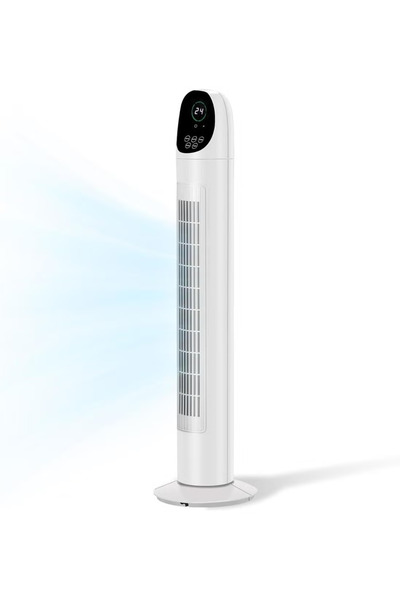 GGEROU Tower Fan with Remote, Oscillation Bladeless Standing Fan, Pedestal Fl...