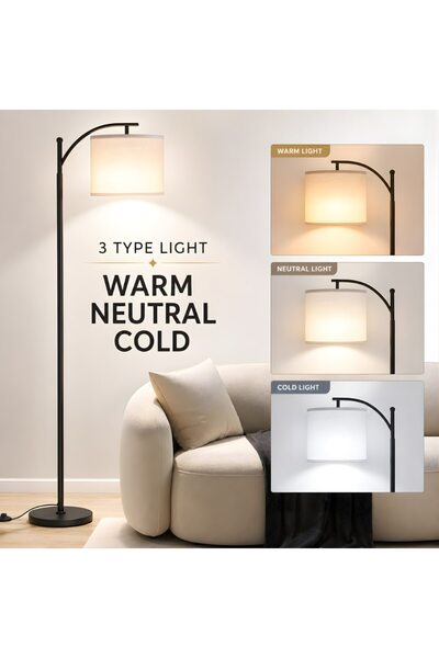 Kdhome Lampadar LumaShift, Abajur Lampa de Podea, Living Dormitor 3 Culori Lu...