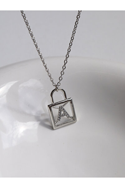 Reorah Collection Letter a Love Lock Necklace