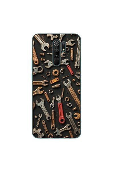 OEM Θήκη συμβατή με Xiaomi Redmi 9, από σιλικόνη gel TPU, με σχέδιο μηχανικών...