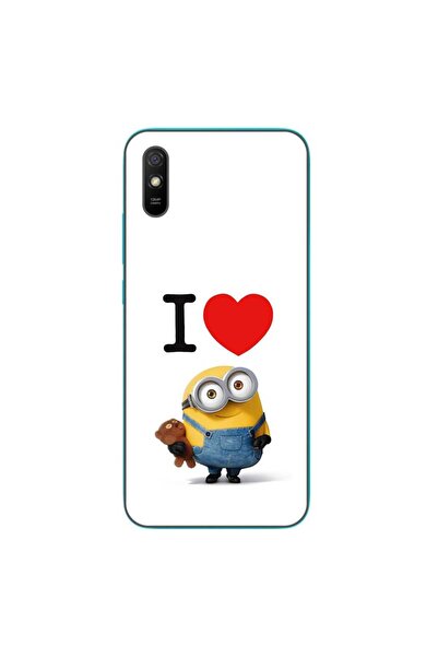 OEM Husa compatibila cu Xiaomi Redmi 9A Silicon Gel Tpu Model I Love Minions
