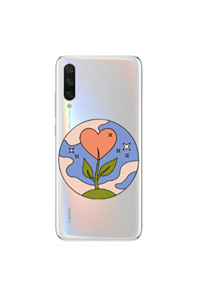 Other Xiaomi Mi 9 Lite Hearted Flower Transparent Silicone TPU Θήκη