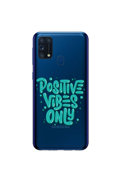 Other Samsung M31 Positive Vibes Only Transparent Silicone TPU Θήκη