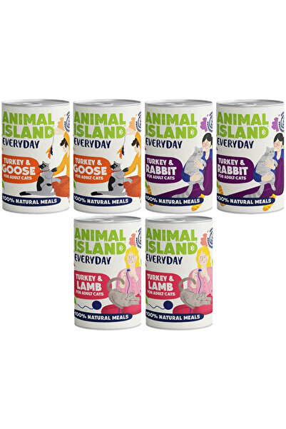 Other Animal Island Mix de Arome 6x400g Hrană umedă pentru pisici