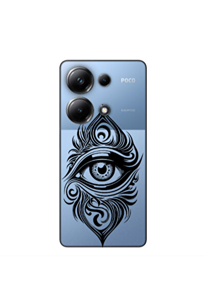 Other Xiaomi Poco M6 Pro 4G Eye patterned drawing Transparent Silicone TPU Θήκη