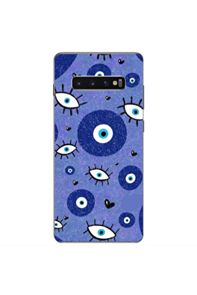 Other Samsung S10 Plus Black hearted Transparent Silicone TPU Θήκη
