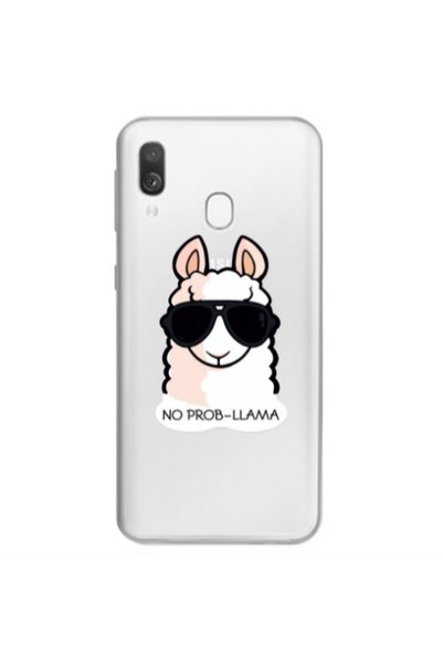 Other Samsung A40 No prob-lama Transparent Silicone TPU Θήκη
