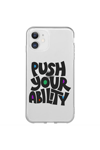 Other Apple iPhone 12 Mini Push Your Ability Transparent Silicone TPU Θήκη