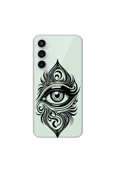 Other Samsung S23FE Eye patterned drawing Transparent Silicone TPU Θήκη