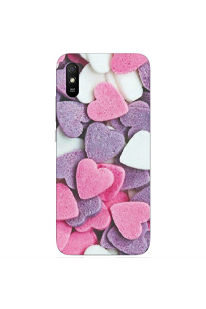 Other Xiaomi Redmi 9A Sponge Hearts Transparent Silicone TPU Θήκη