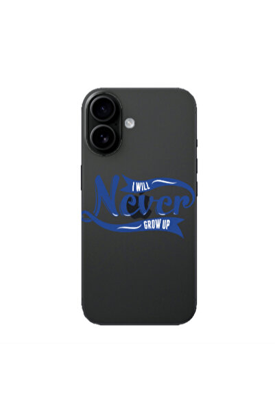 Other Apple Iphone 16 plus I Will Never Grow Up Transparent Silicone TPU Θήκη