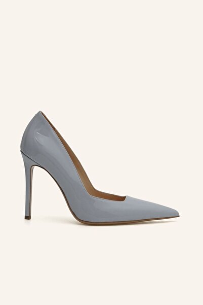 MARCATELLI Gri Rugan Deri Stiletto
