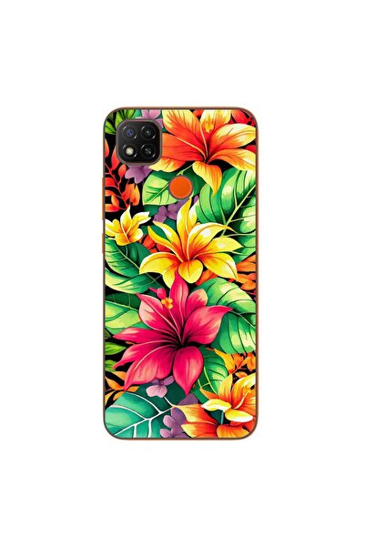 OEM Case compatible with Xiaomi Redmi 9C, 9C NFC Silicone Gel Tpu Lily Pattern