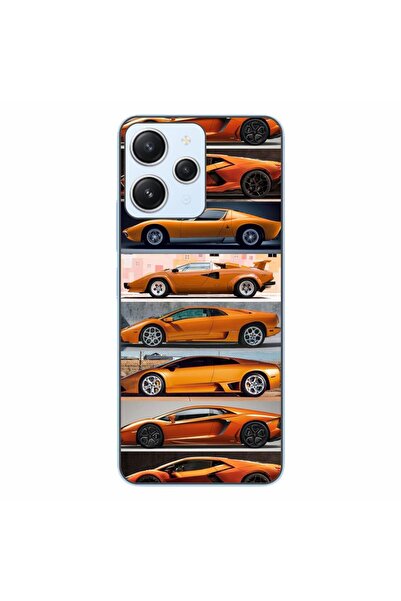 OEM Husa compatibila cu Xiaomi Redmi 12 4G Silicon Gel Tpu Model Masini Lambo...