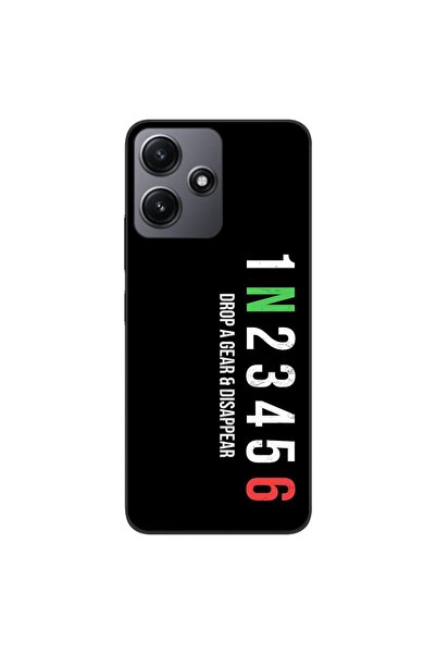 OEM Калъф, съвместим с Xiaomi Redmi 12 5G, силиконов гел TPU с шарка на зъбни...