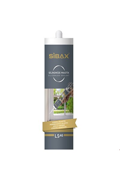 Siba SİBAX SİLİKONİZE MASTİK ANTRASİT 475 GR
