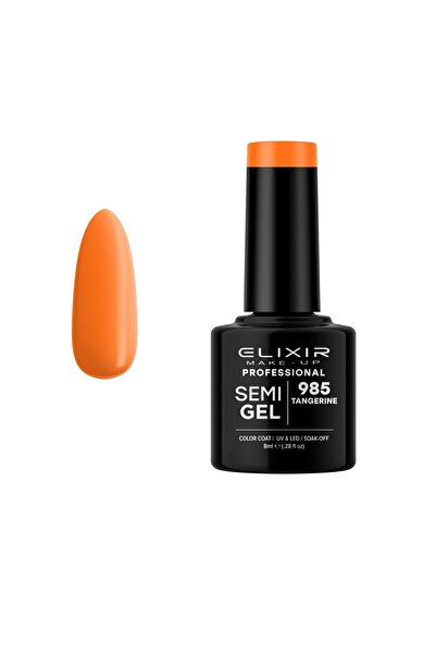 Elixir SEMI GEL (ΗΜΙΜΟΝΙΜΟ ΒΕΡΝΙΚΙ) - 985 (TANGERINE) 8ML