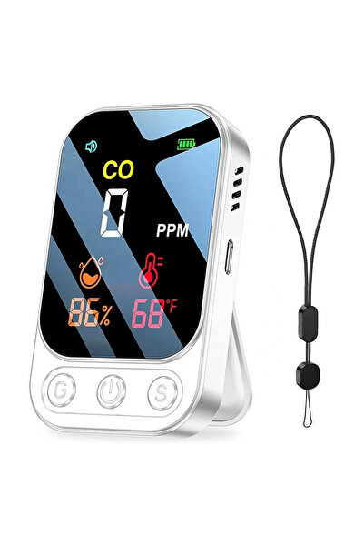Generic Portable 3 in 1 Carbon Monoxide Detector with Temperature & Humidity ...