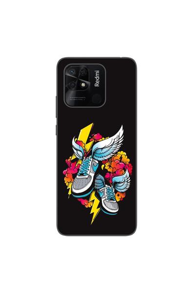 OEM Husa compatibila cu Xiaomi Redmi 10C Silicon Gel Tpu Model Fashion Sneakers