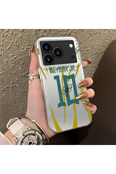 Hontinga iPhone 17 Pro Max Uyumlu Silikon Kenar Sert Arka Kılıf Couple Telefo...