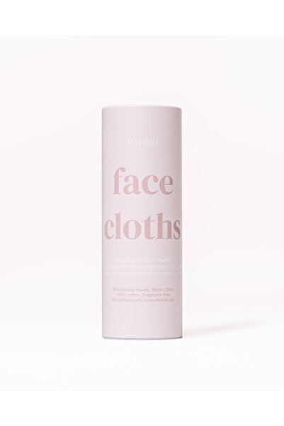 Elle Hall 100% Cotton Face Cloths – Soft Disposable Biodegradable Facial Towe...