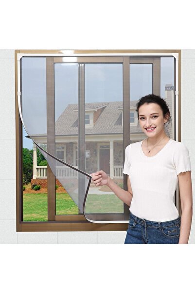 Empressco Fiberglass Mıknatıslı Pencere Sinekliği, 100x130 cm, Kolay Takım ve...